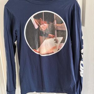 Burton Vintage Navy Graphic Long Sleeve Shirt